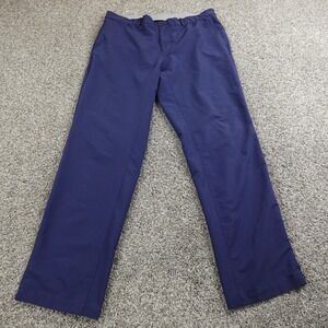 Nike Pants Mens 35X32 Blue Chino Swoosh Drifit Flex Hybrid Golf Tech Stretch